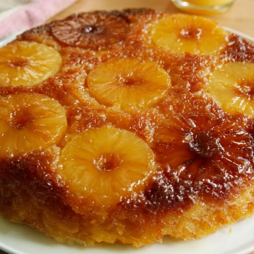 Gâteau caramélisé renversé à l’ananas