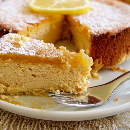 Gâteau fondant ricotta citron