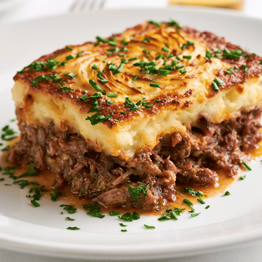 Hachis parmentier de canard confit